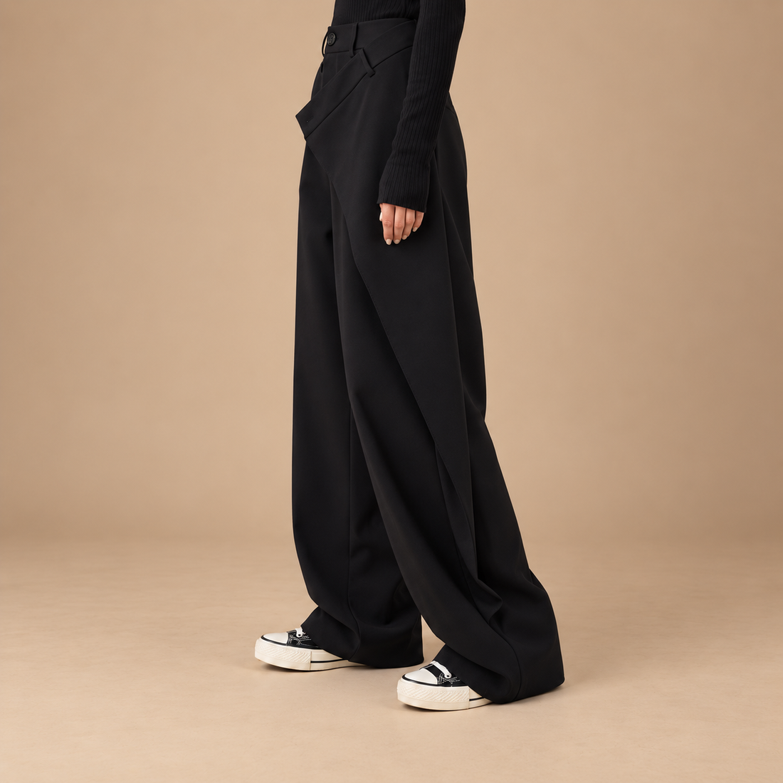 Vide bukser til dame i streetwearstil