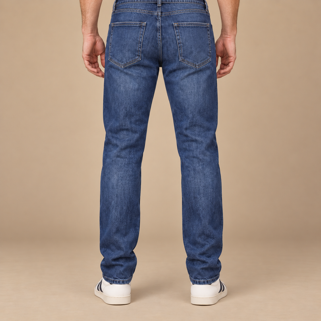 Herrejeans i slim fit med stretch