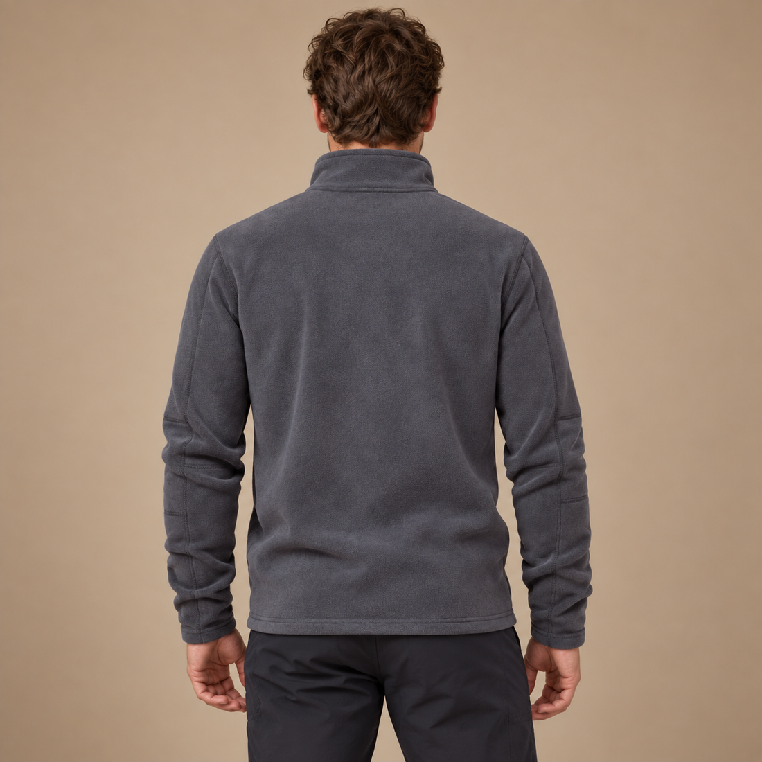 Strikket herresweater med atletisk pasform