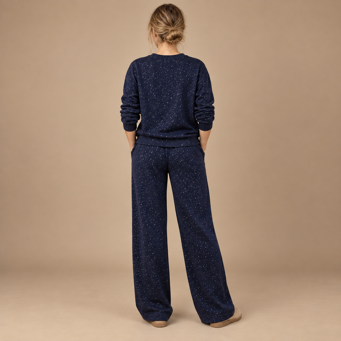 Co-ord sæt til dame med glitter