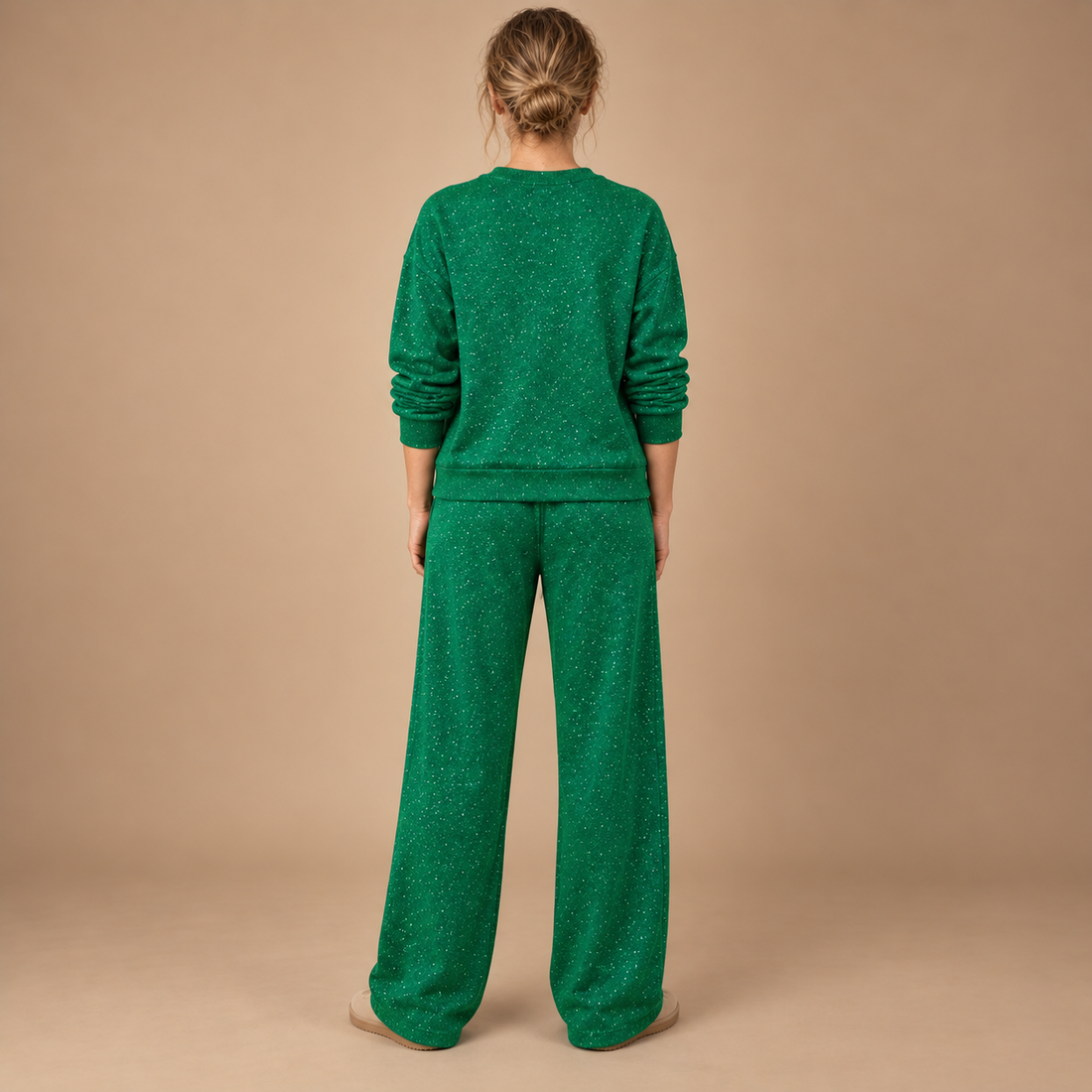 Co-ord sæt til dame med glitter