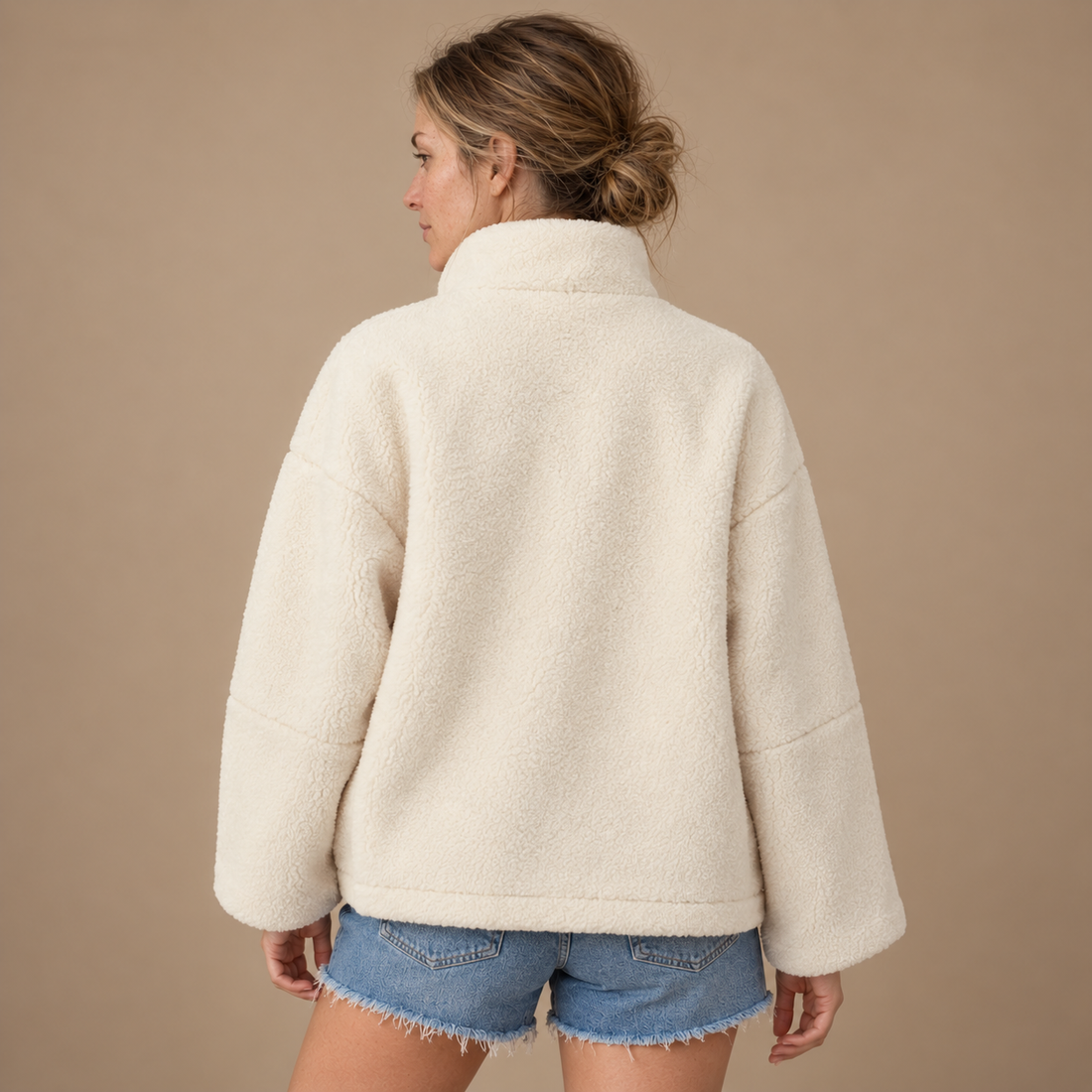 Oversized vinterjakke til dame