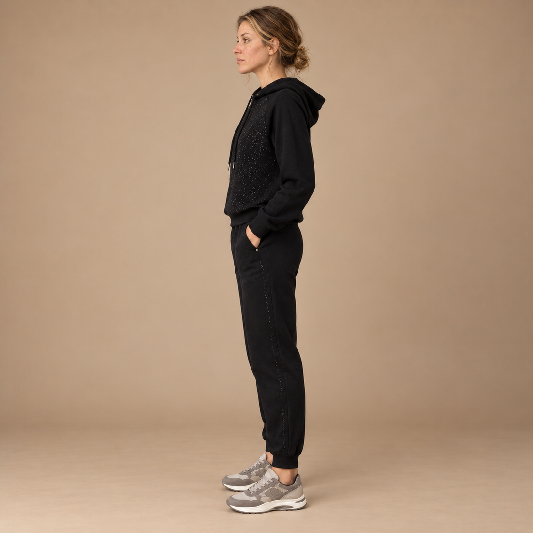 Joggingsæt til dame i stretch