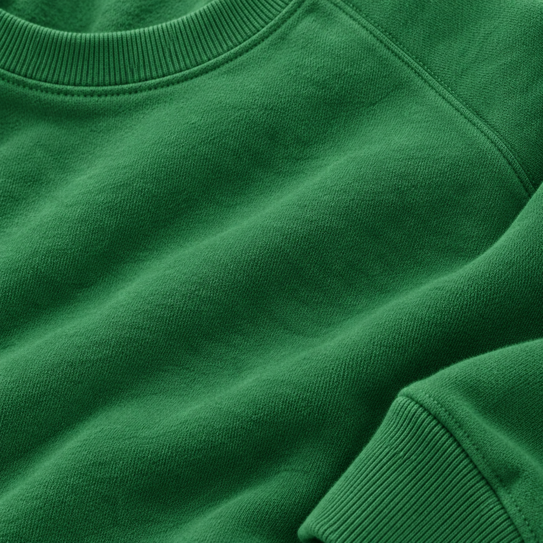 Sweatshirt til dame med raglanærmer og rund hals