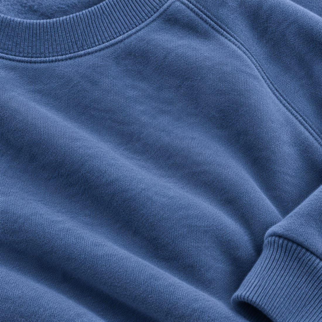 Sweatshirt til dame med raglanærmer og rund hals