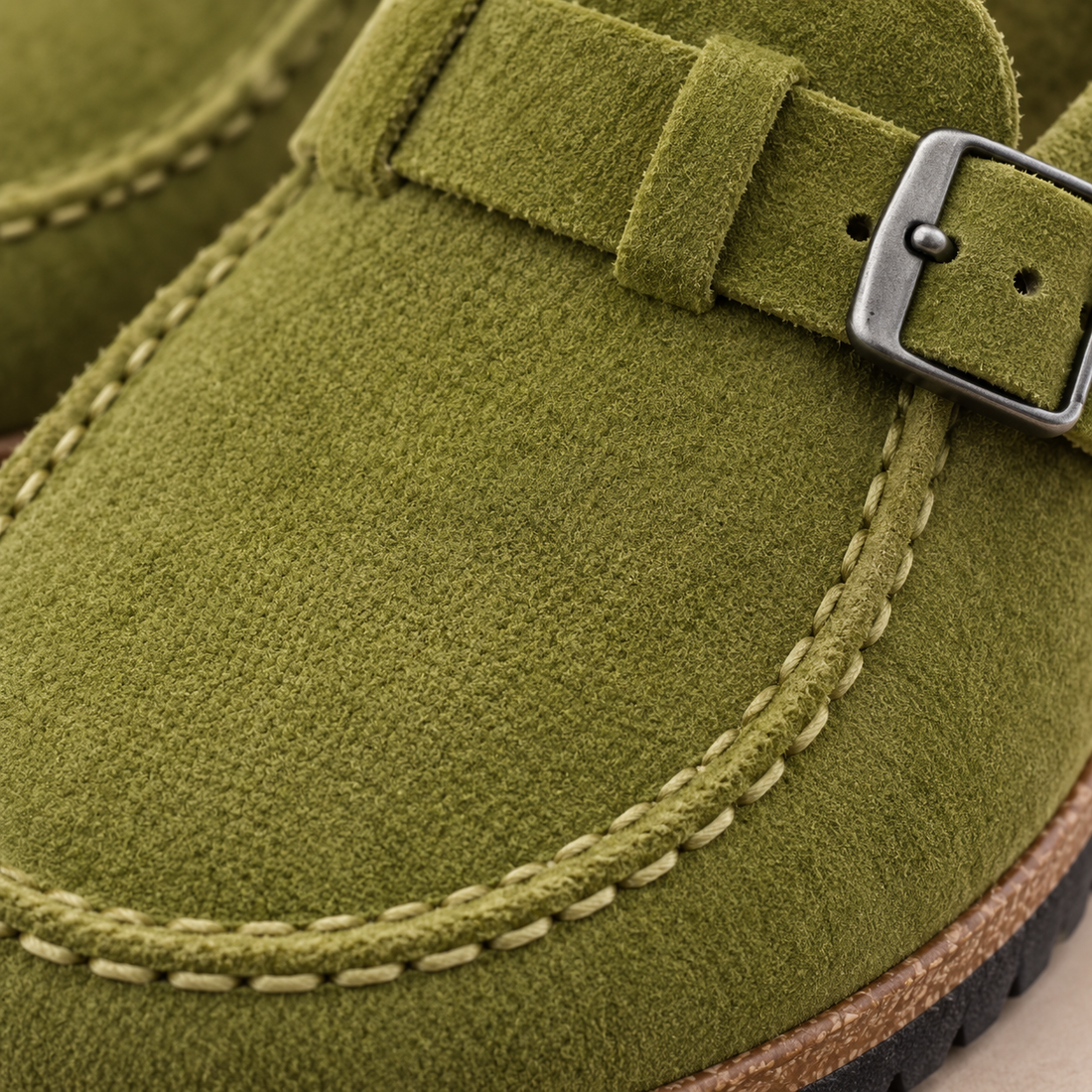 Ortopædiske loafers til dame med spænde