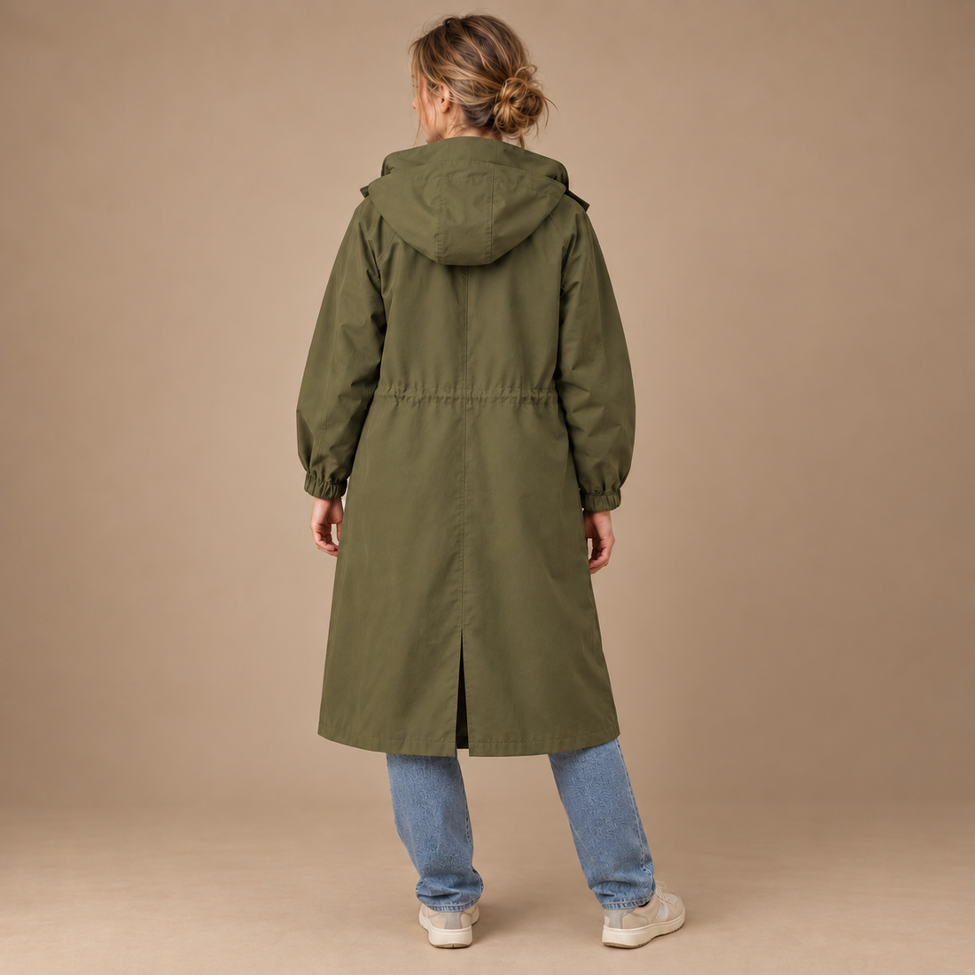 Vandtæt frakke til dame