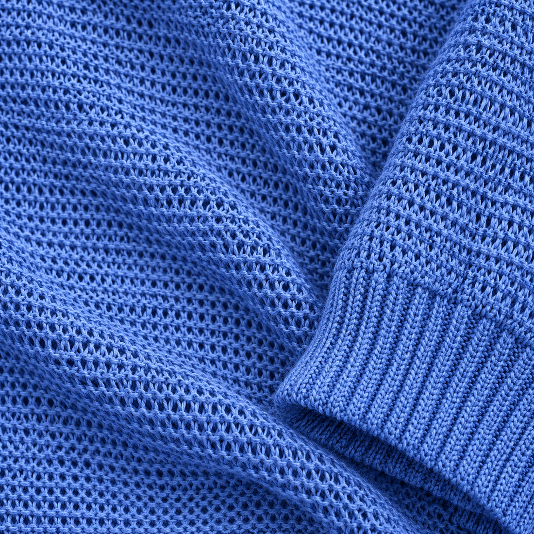 Glatstrikket sweater til dame