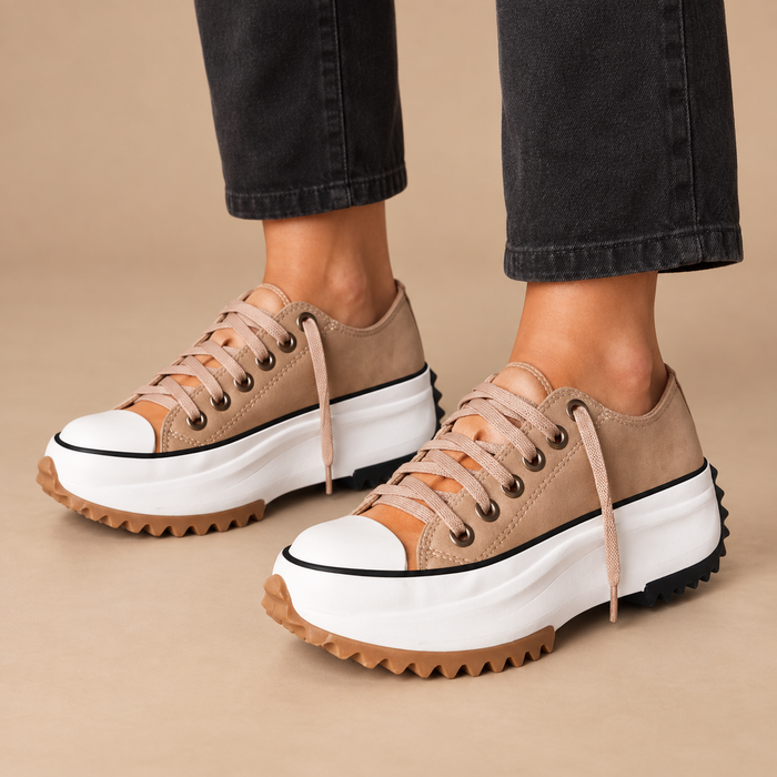 Sneakers til dame med svangstøtte