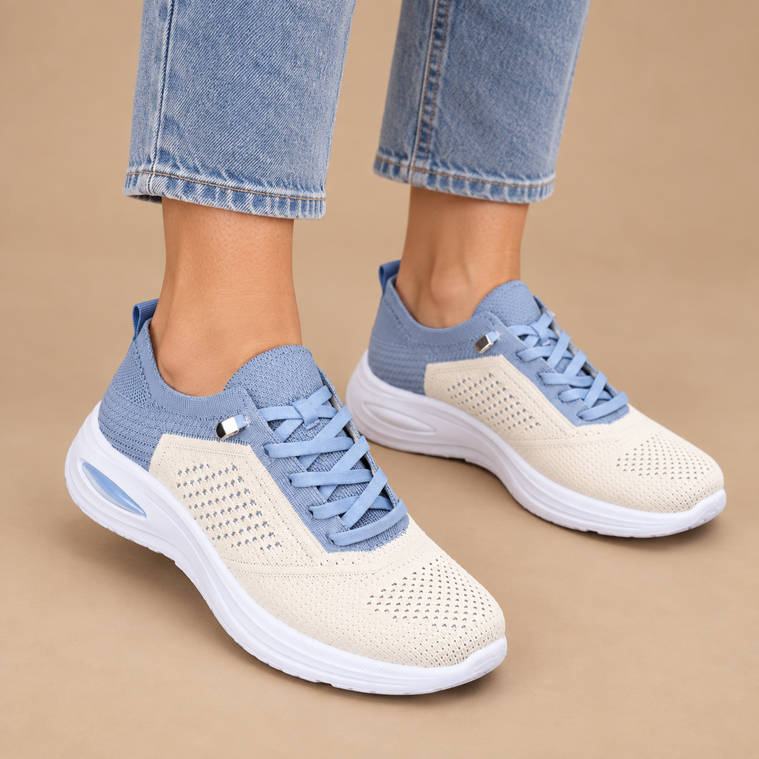 Ortopædiske sneakers til dame med bred forfod