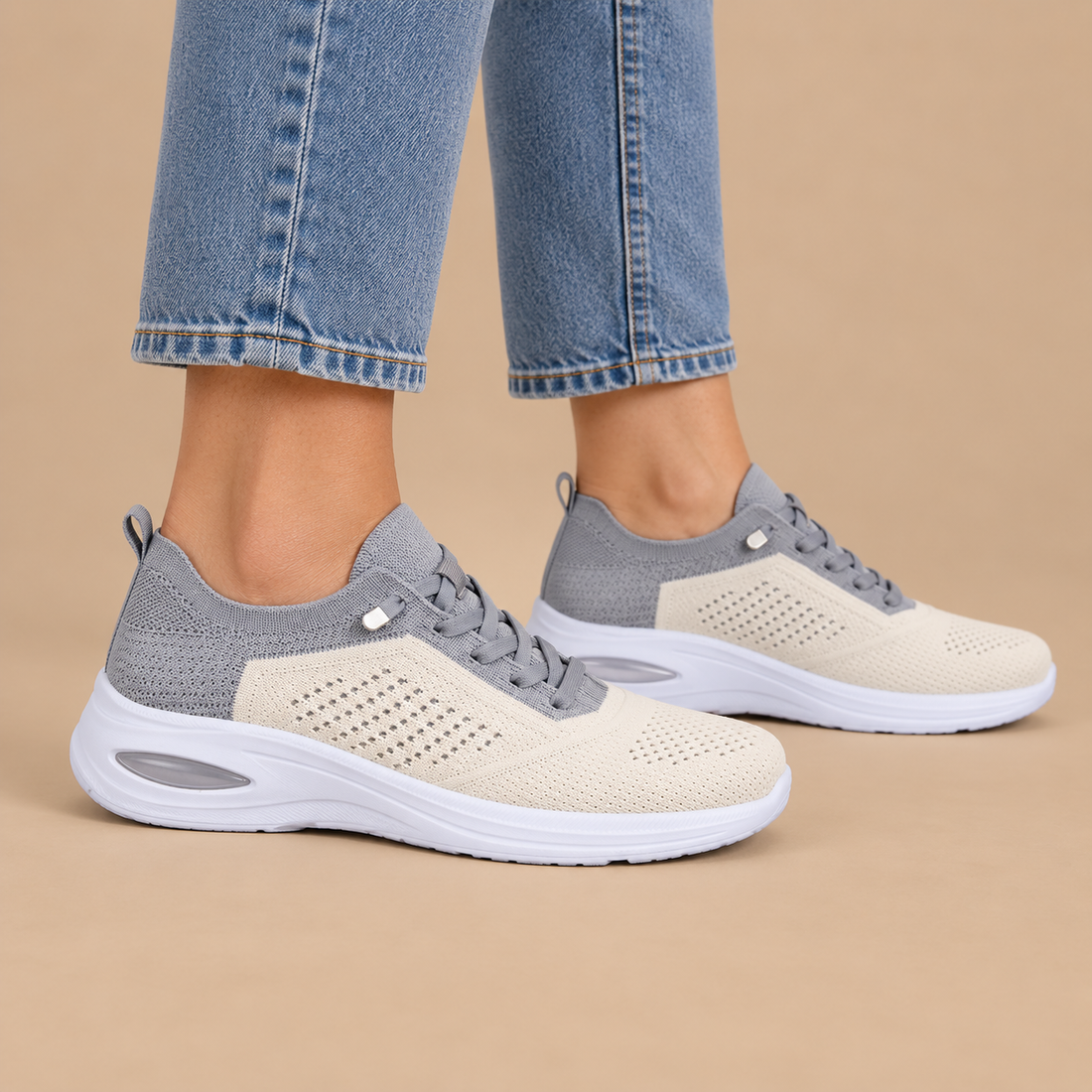 Ortopædiske sneakers til dame med bred forfod