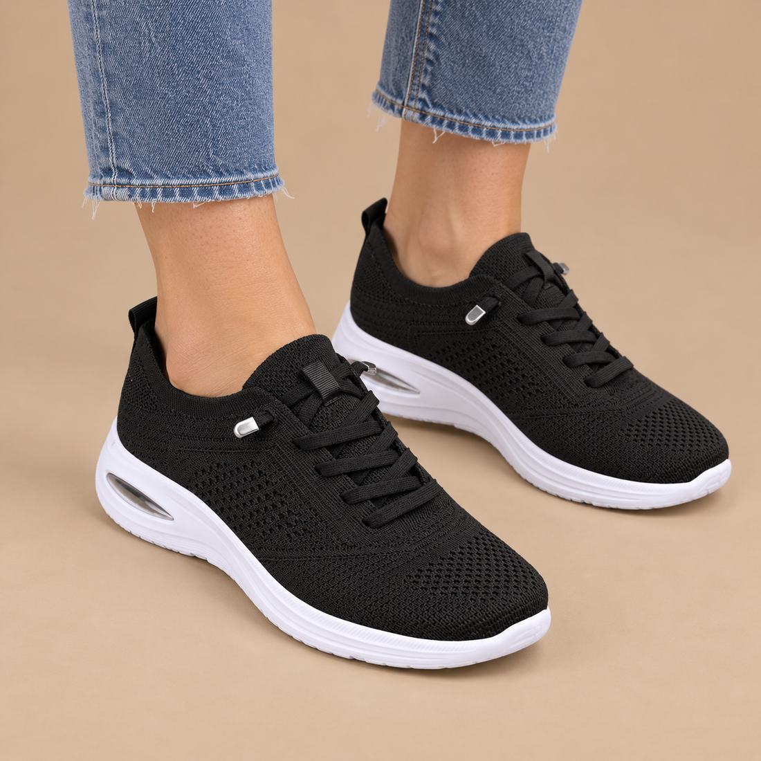 Ortopædiske sneakers til dame med bred forfod