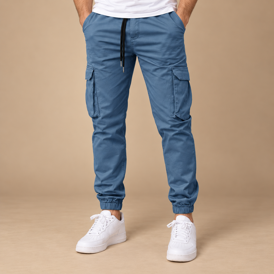 Slim fit joggingbukser til herre