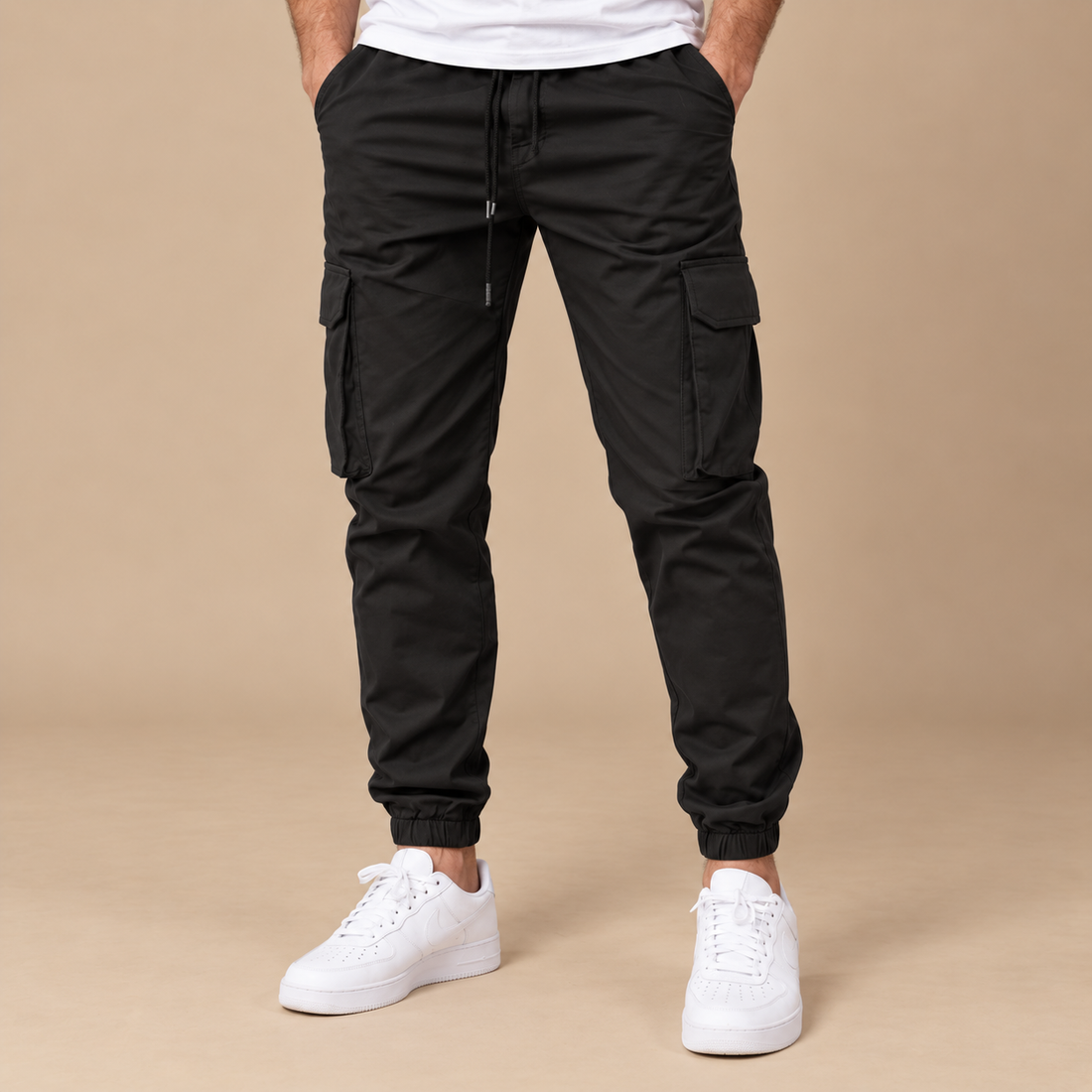Slim fit joggingbukser til herre