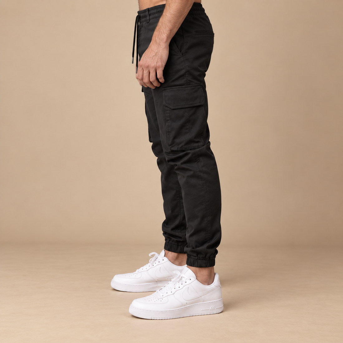 Slim fit joggingbukser til herre