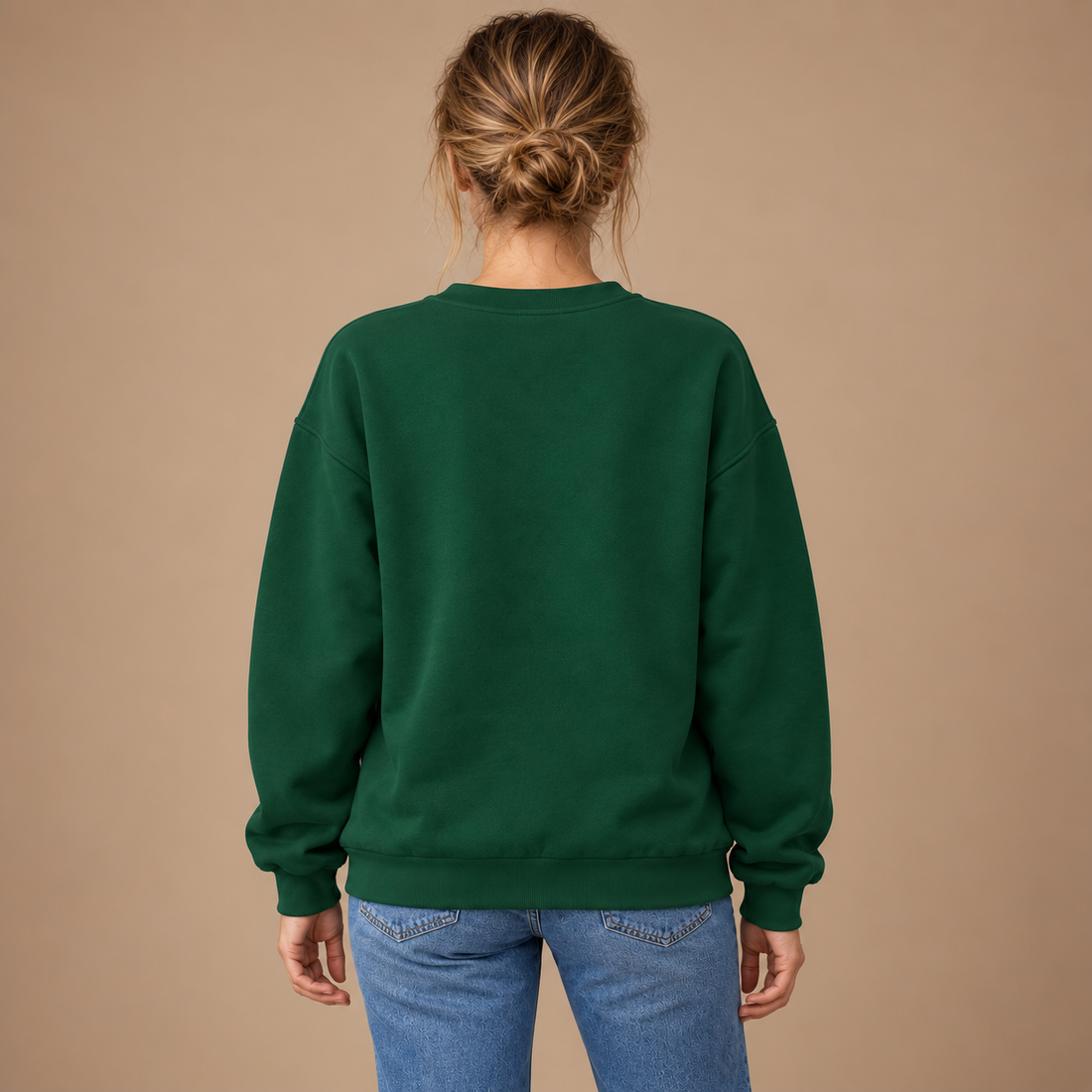 Sweatshirt til dame med løs pasform
