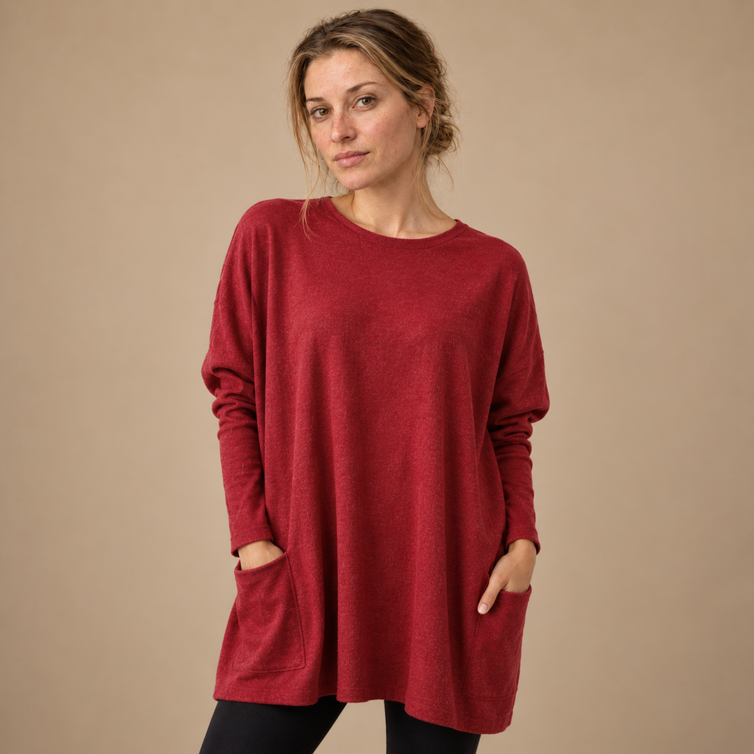 Oversized top til dame