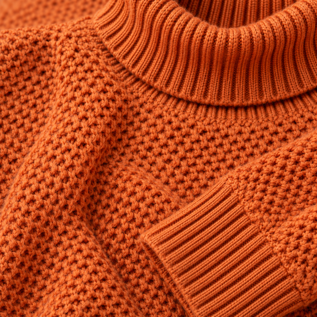 Strikket damesweater i slim fit