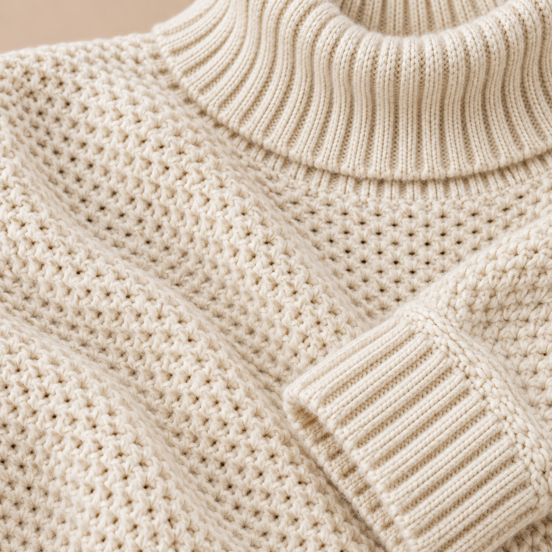 Strikket damesweater i slim fit