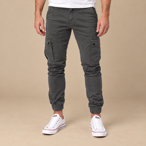 Taktiske bukser til herre med slim fit og dybe lommer