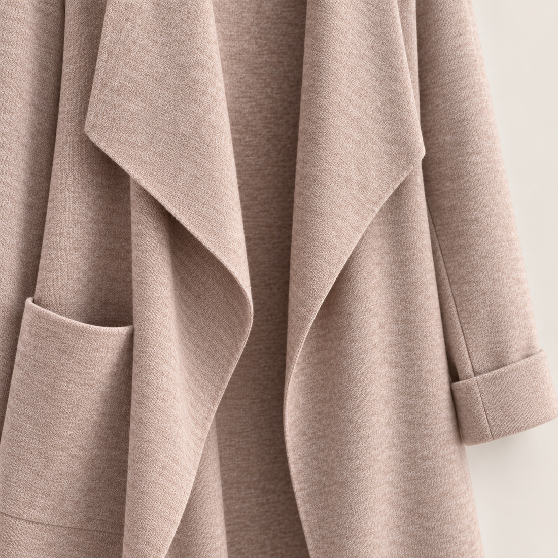 Lang cardigan til dame