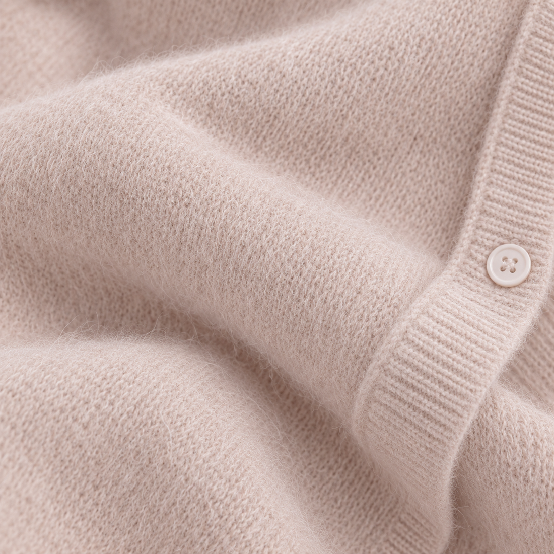 Strikcardigan til dame med knapper