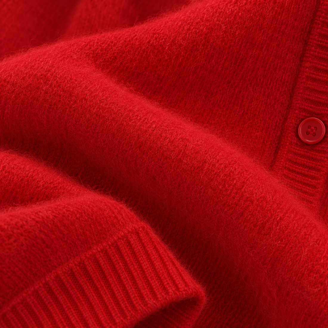 Strikcardigan til dame med knapper
