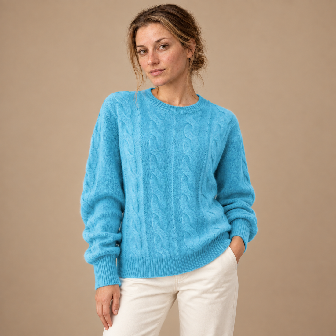 Vintersweater til dame i slim fit