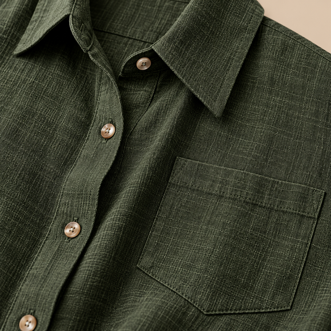 Oversized skjorte til dame med brystlomme