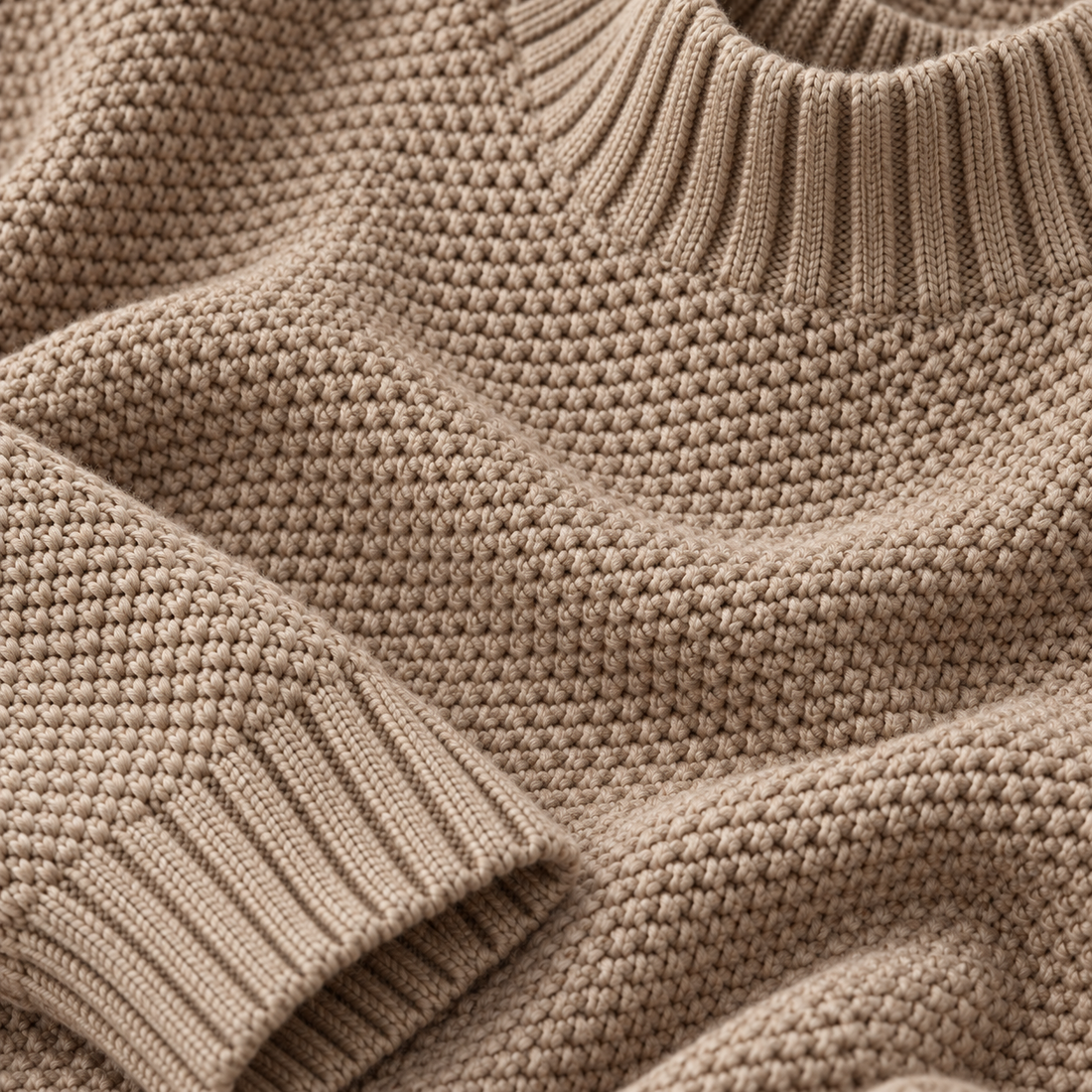 Strikket damesweater, one size