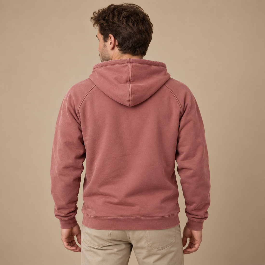 Strikket herresweater med slank pasform