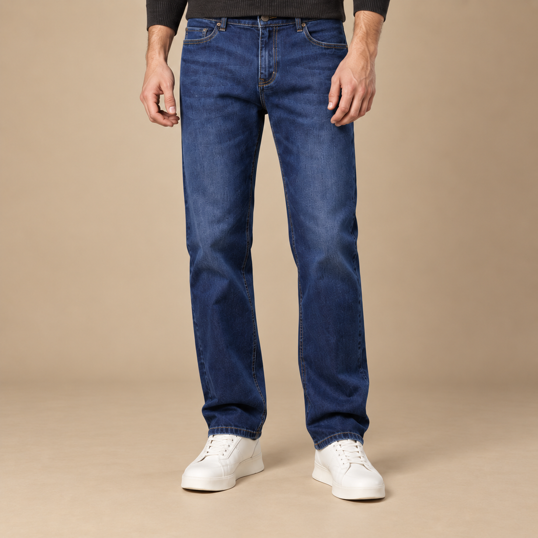 Herrejeans med lige ben