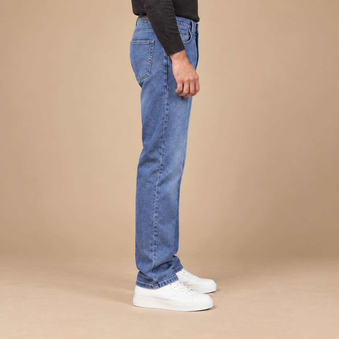 Herrejeans med lige ben