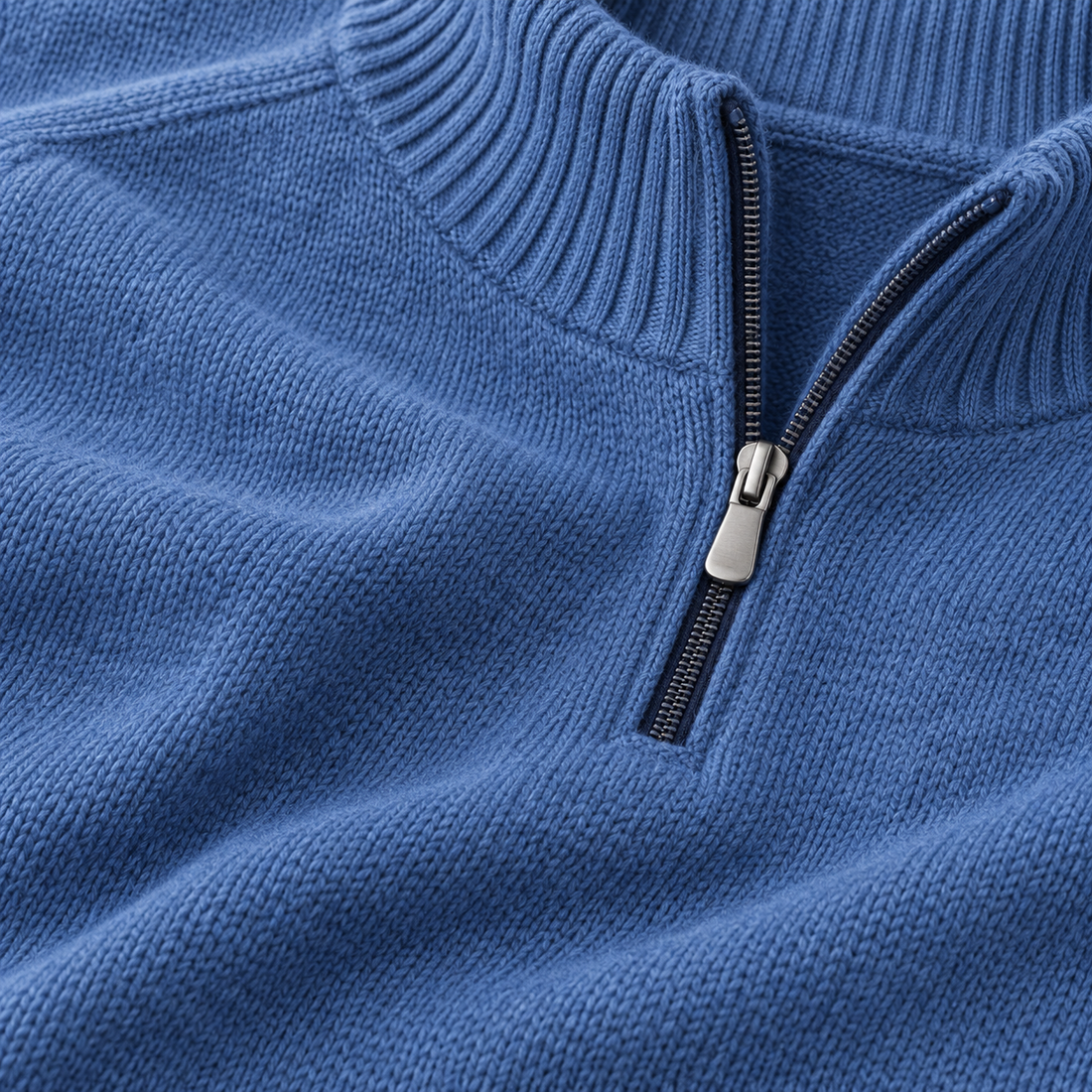 Let herresweater med lynlås