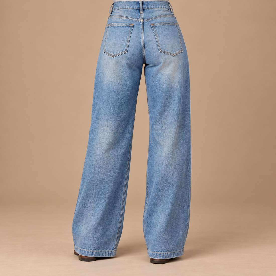 Damejeans med vide ben