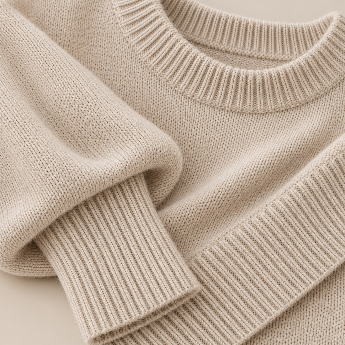 Oversized sweater til dame med asymmetrisk kant