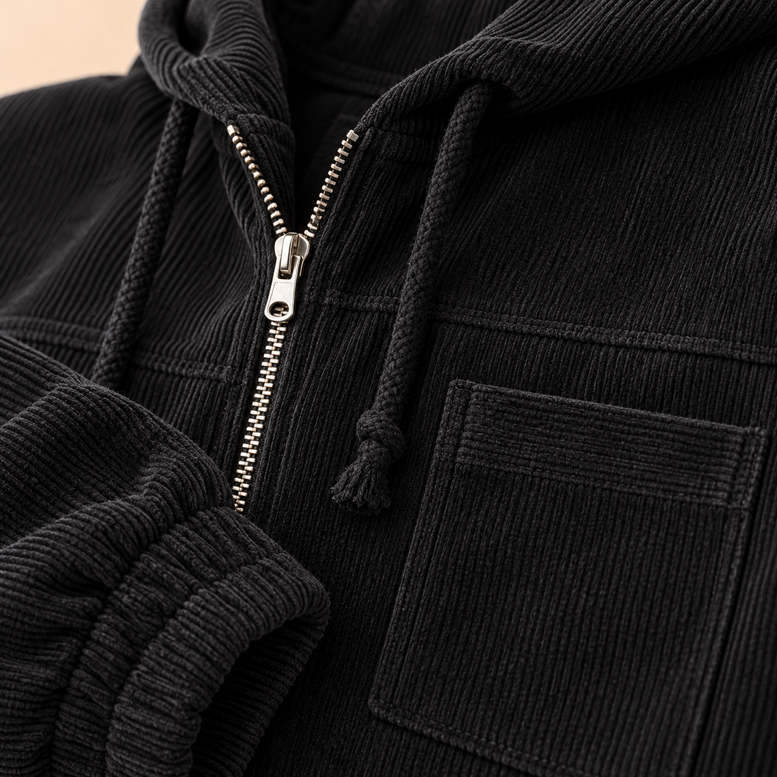 Hoodie til dame med bredt snit