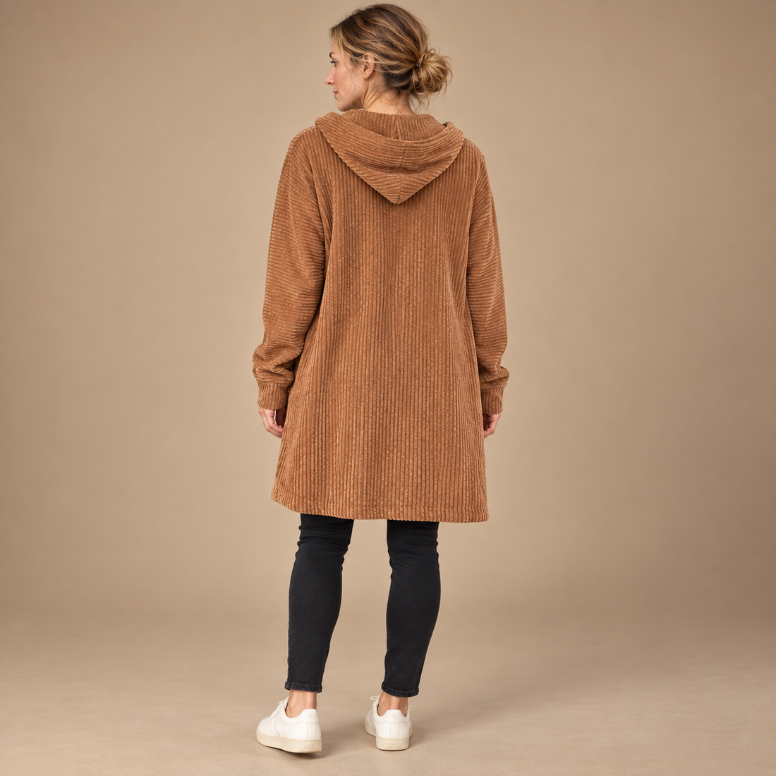 Lang tynd cardigan til dame