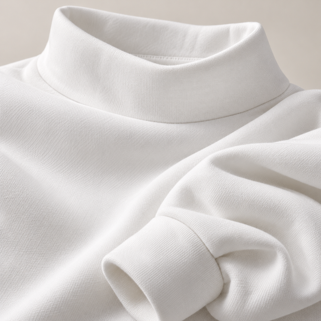 Oversized sweatshirt til dame med høj krave