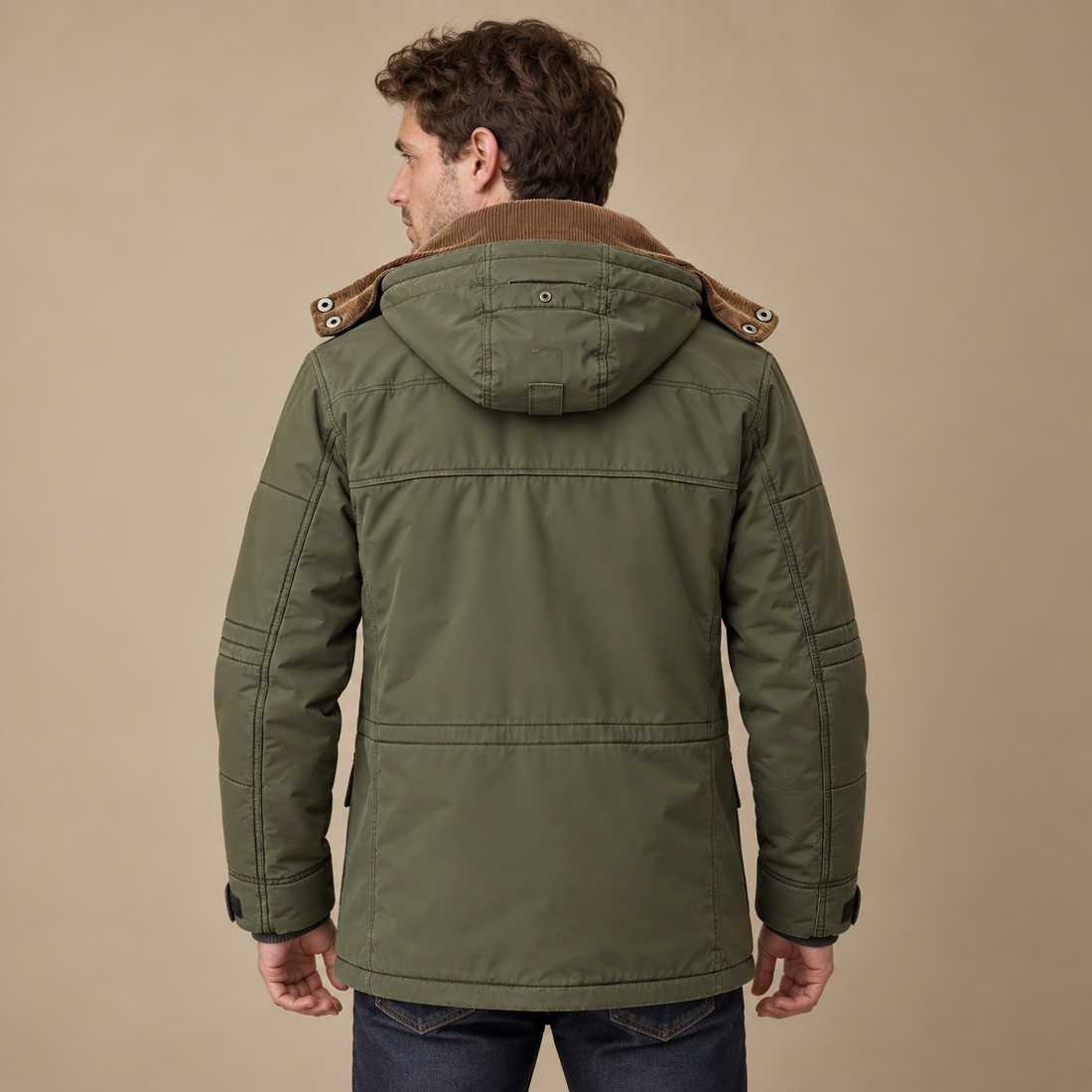Outdoorjakke til herre med ventilation