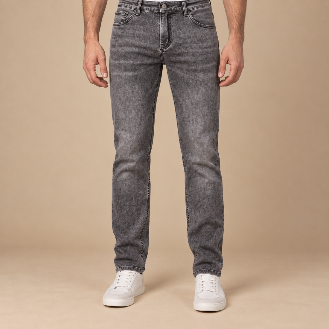 Herrejeans i slim fit med stretch