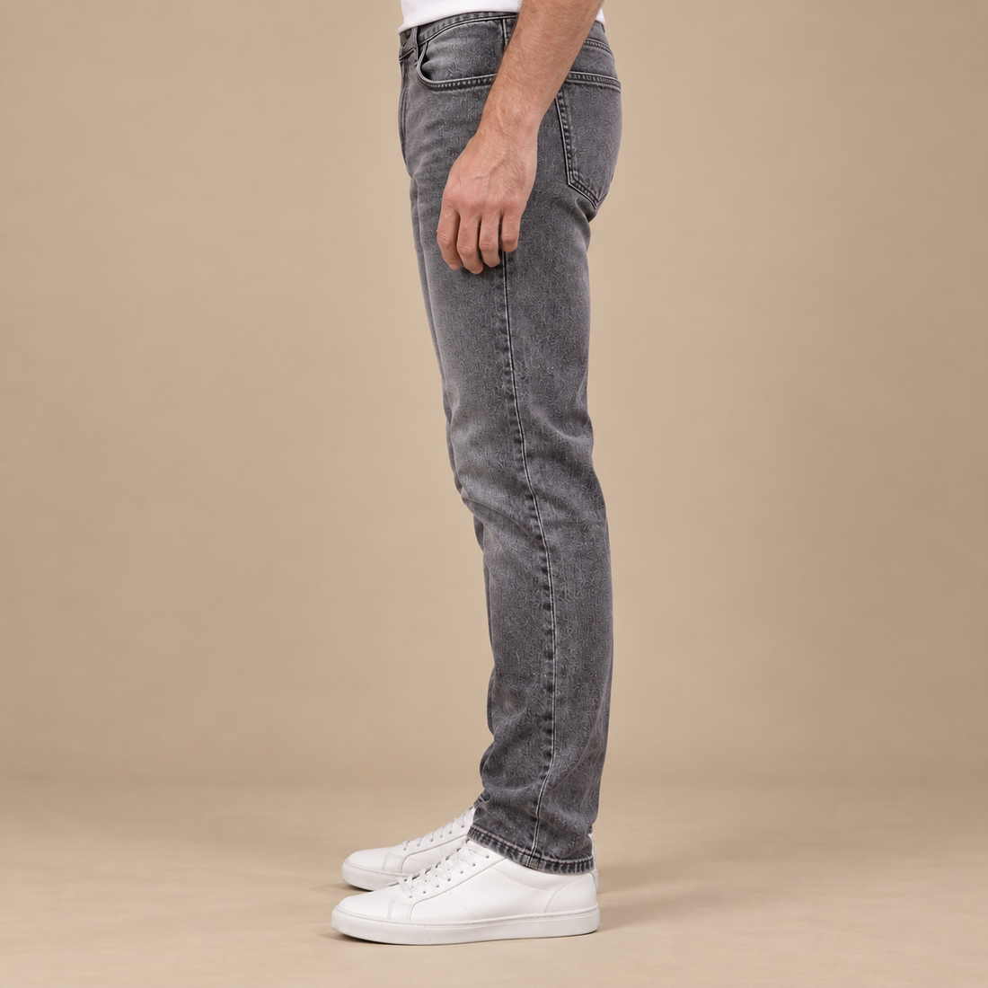 Herrejeans i slim fit med stretch