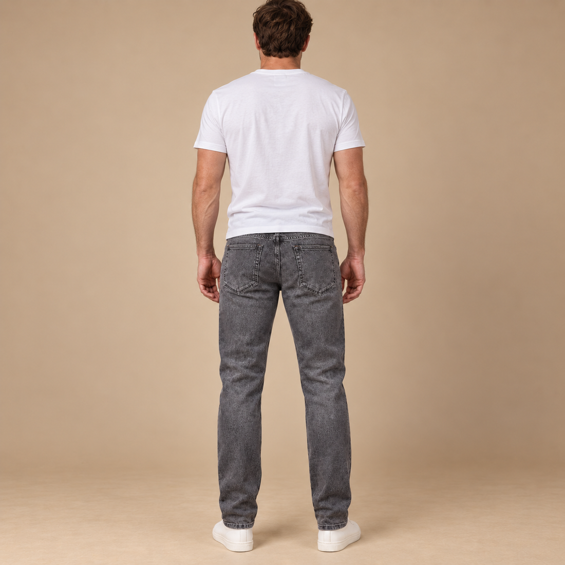 Herrejeans i slim fit med stretch