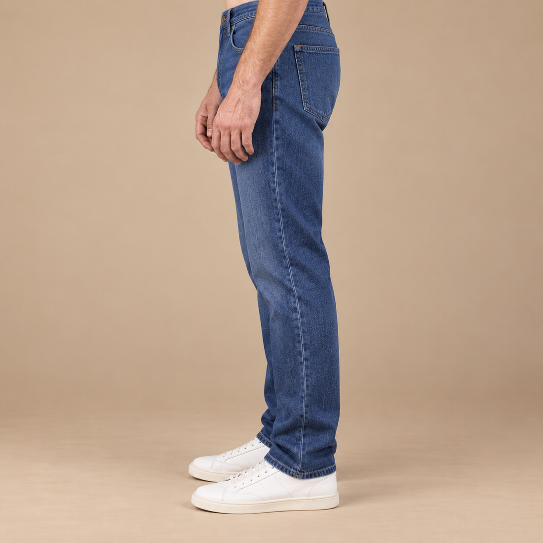 Herrejeans i slim fit med stretch