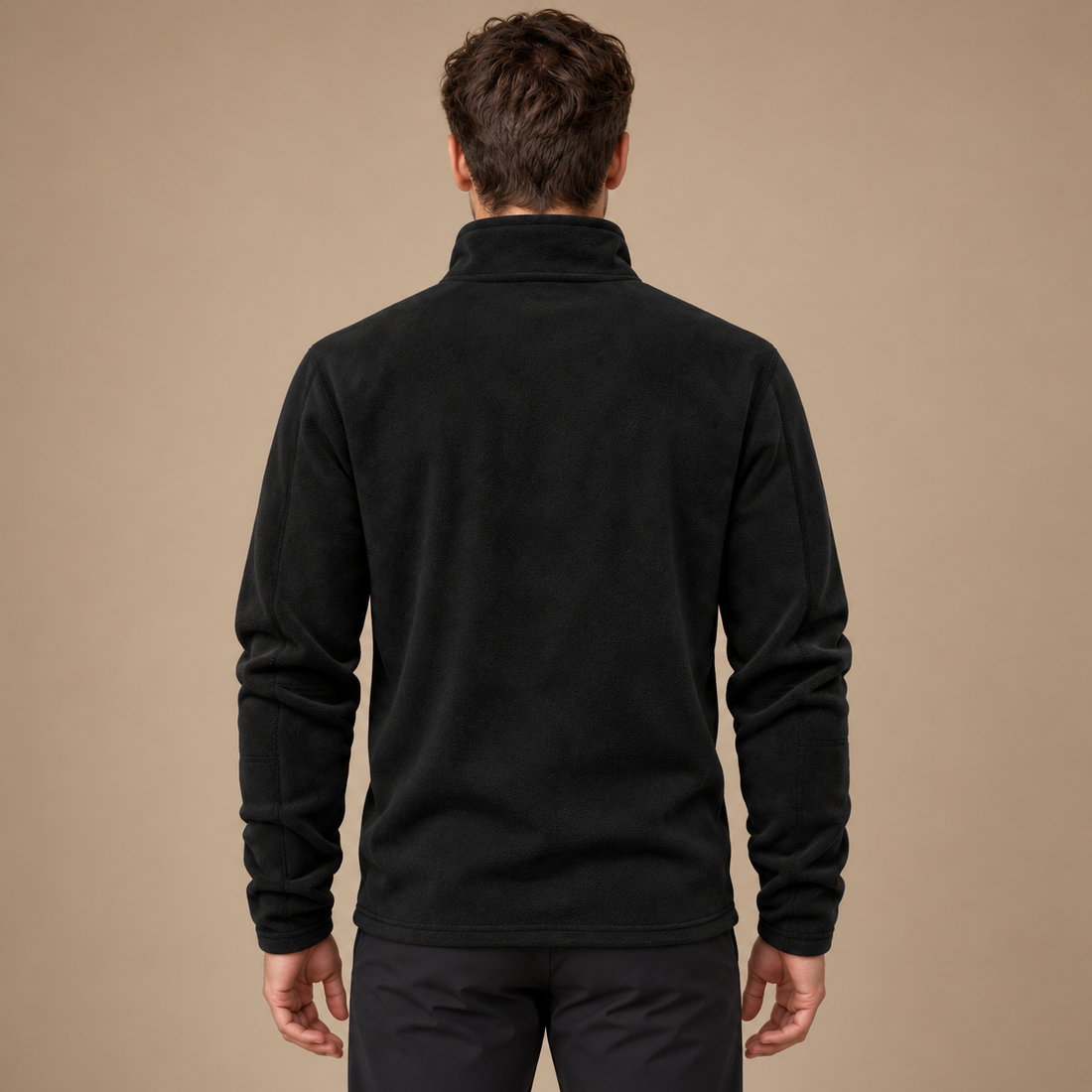 Strikket herresweater med atletisk pasform