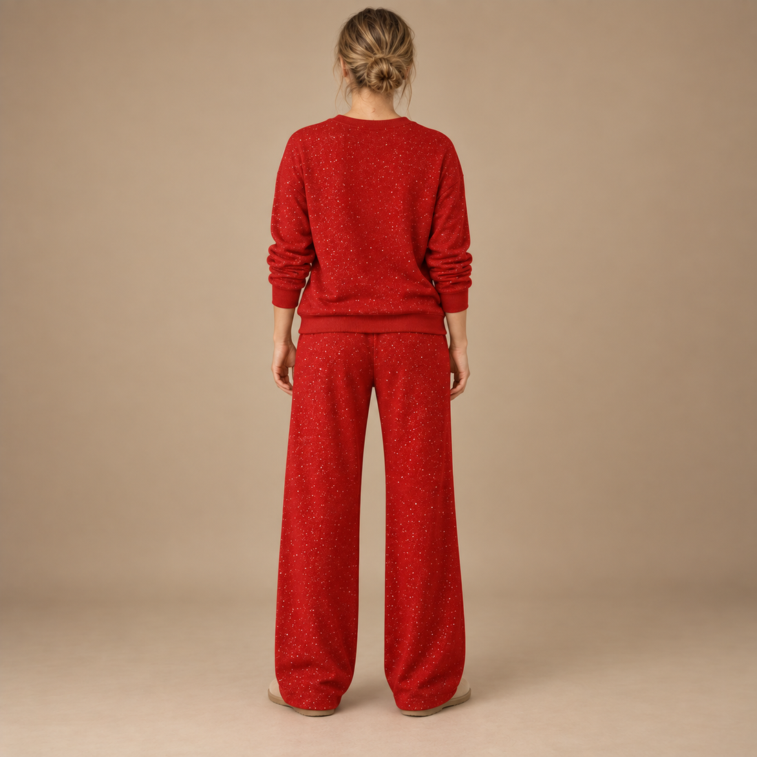 Co-ord sæt til dame med glitter