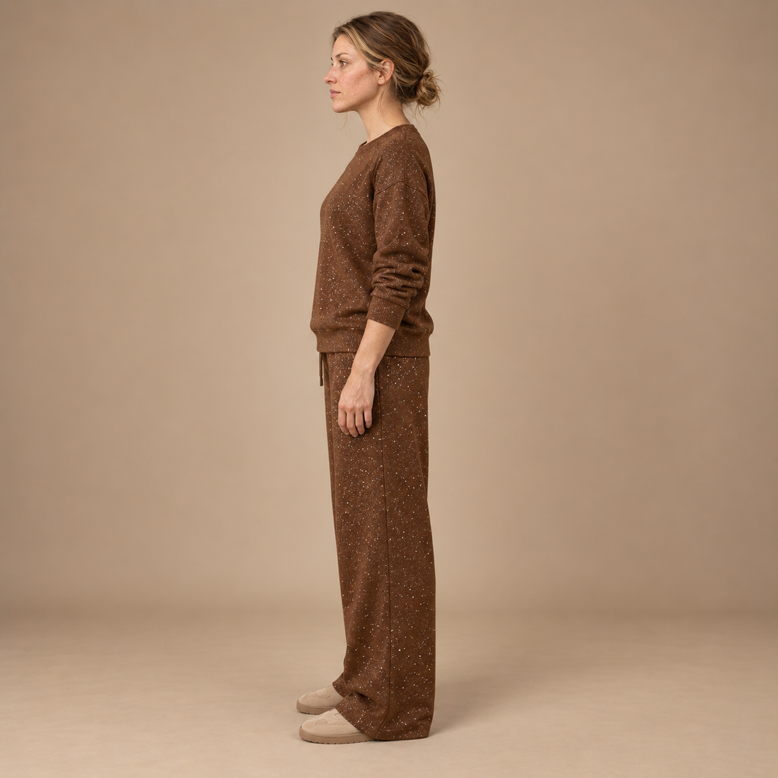 Co-ord sæt til dame med glitter