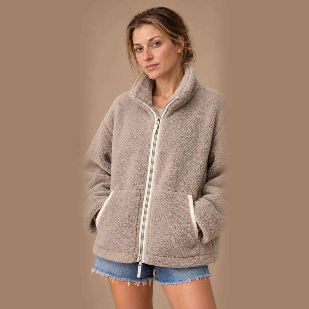 Oversized vinterjakke til dame