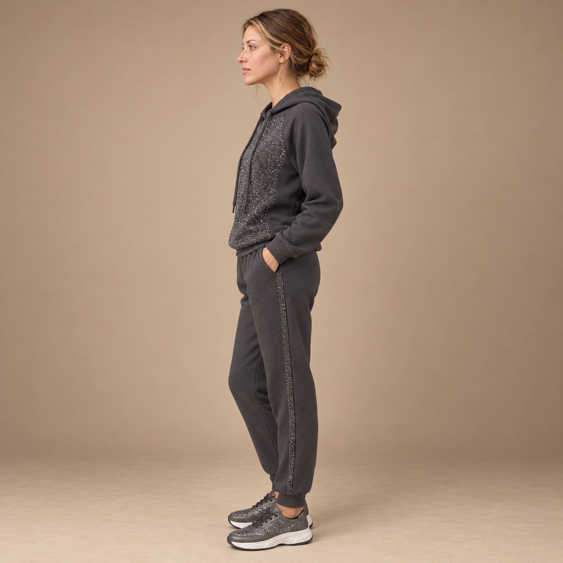 Joggingsæt til dame i stretch
