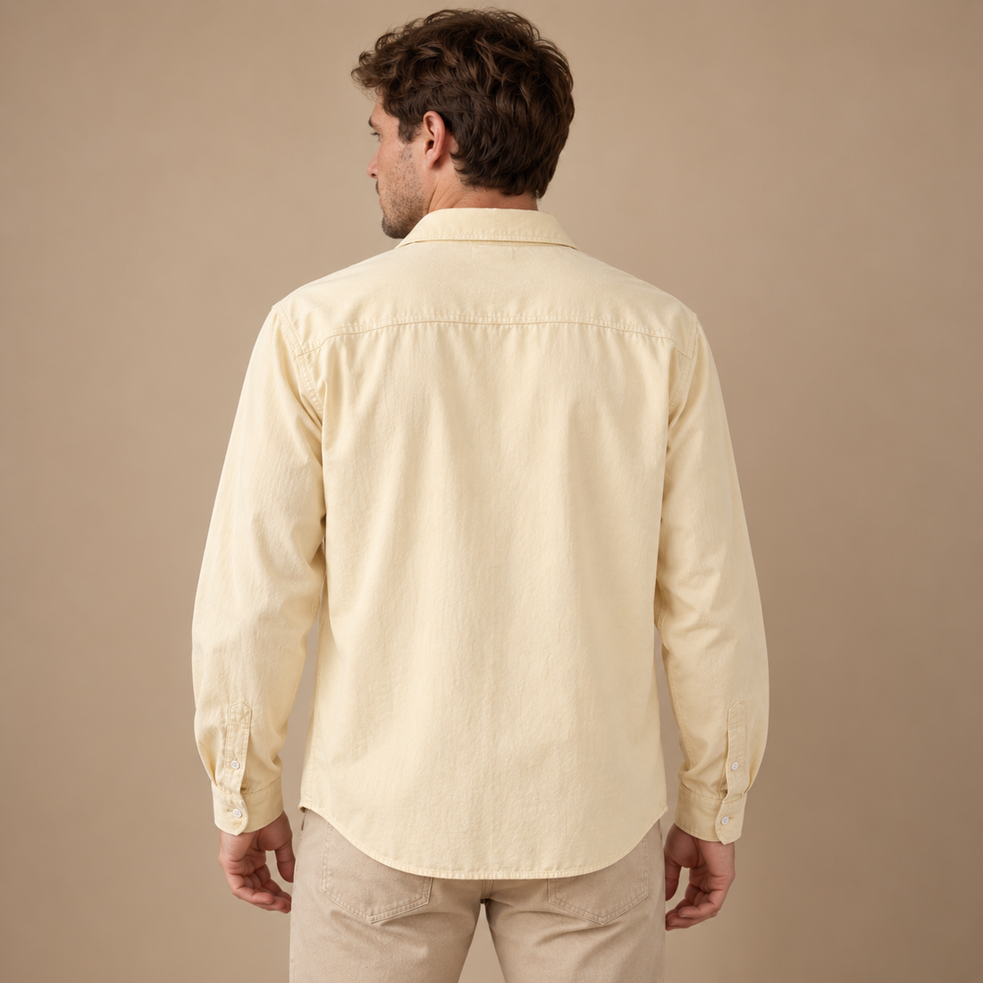 Overshirt til herre med løs pasform